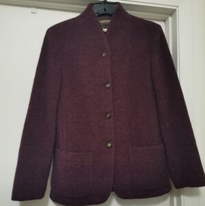 PAUL STUART BURGUNDY WOMENS JACKET